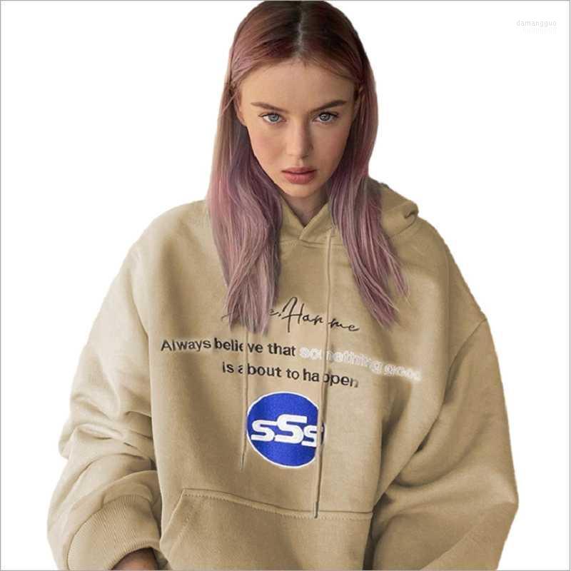 

Women' Hoodies Women' & Sweatshirts Hoody Sweatshirt Femme Harajuku Streetwear Pullovers Women Long Sleeve Hoodie Cothes Tracksuit, Khaki