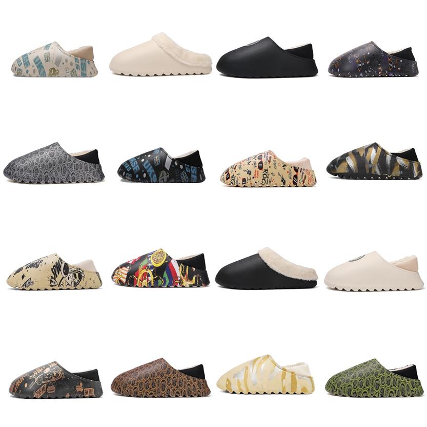 

Women man Furry Slippers Fluffy Faux Fur Slippers Designer Shoes Warm Indoor Flip Flops Fashion Anti-Slip Female Slides, Customized