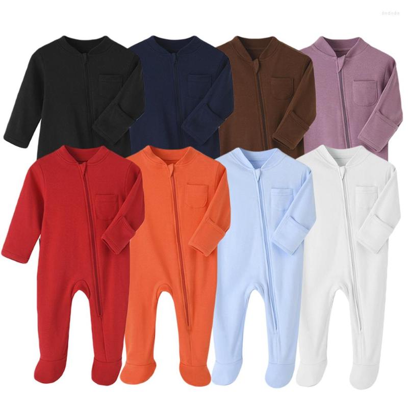 

Clothing Sets 3 Pcs/Lot Solid Long Sleeve Born Boy Girl Romper Set Unisex Cotton Zipper Baby Jumpsuit Infant Outfit Roupas De, White