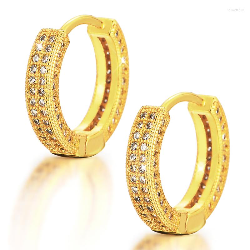 

Hoop Earrings Fashion Korean Minimalist Inlay Exquisite Zircon Personalized Trend Light Luxury Earring Jewelry For Women Aretes