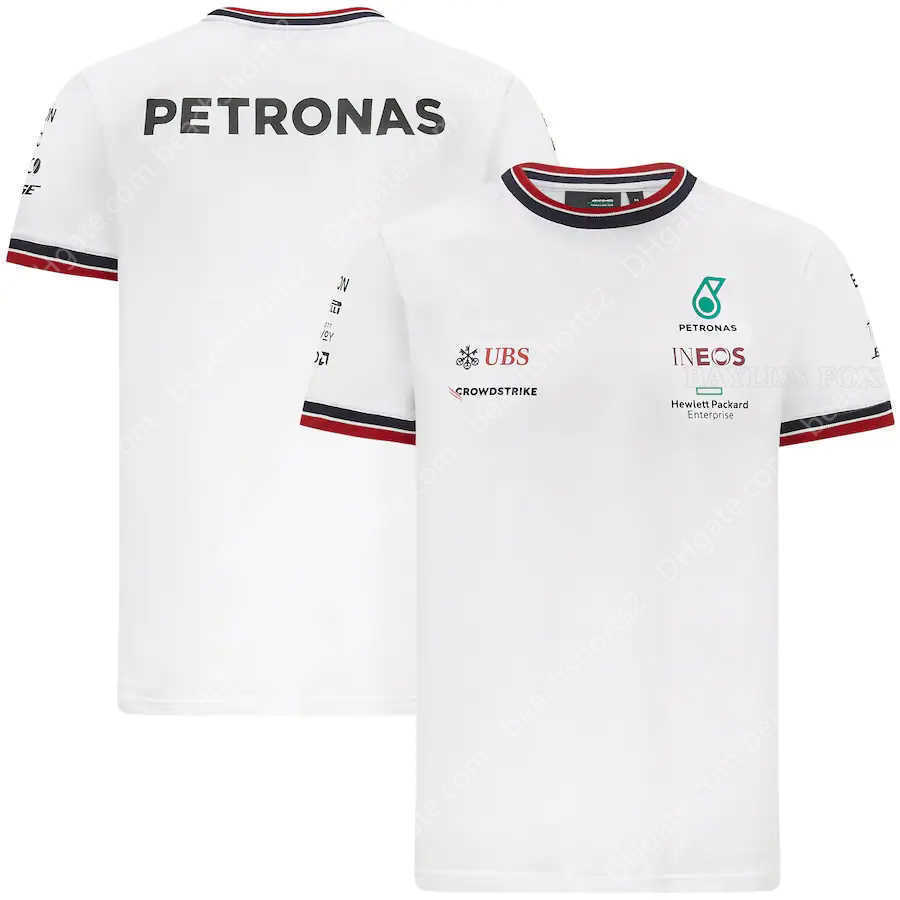 

T Shirt for Mercedes Benz F1 Racing T-shirt Formula One Petronas Motorsport Team Car Fan Men' Summer Quick Dry Breathable Jerseys, 02