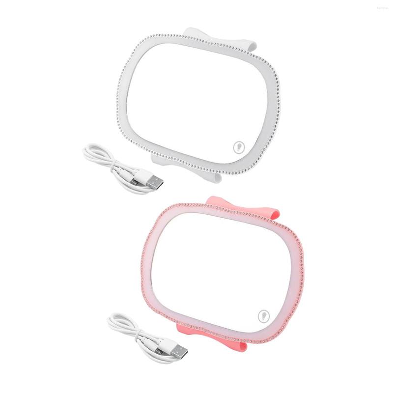 

Interior Accessories Sun Visor Vanity Mirror Adjustable Dimming Dimmable Makeup For SUV