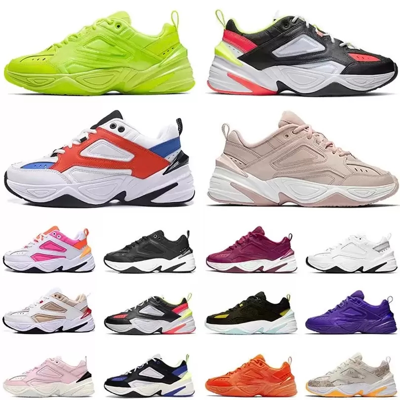 

M2K Tekno Lux Denim Pack Running Shoes Designers Woman Man Team Orange Hyper Jade Pink Twill Denim Sneakers Light Bone Plum Chalk Dad Chassures, Drd262-zde9