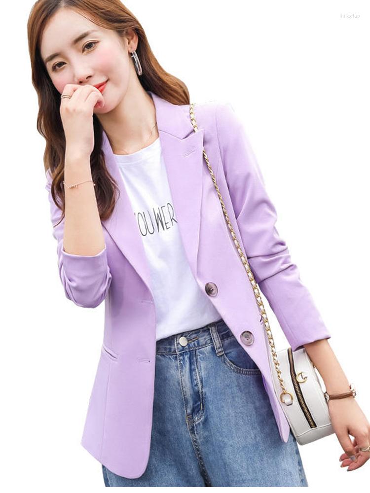 

Women' Suits High-quality Blazer Straight And Soft Jacket Office Lady Style Coat Business Formal Work Wear Candy Color Tops, Black