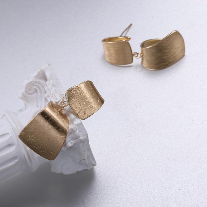 

Hoop Earrings Gold Color Stud For Women Irregular Geometric Punk Metal Brincos Statement Jewelry Bijoux Party Valentine Gift