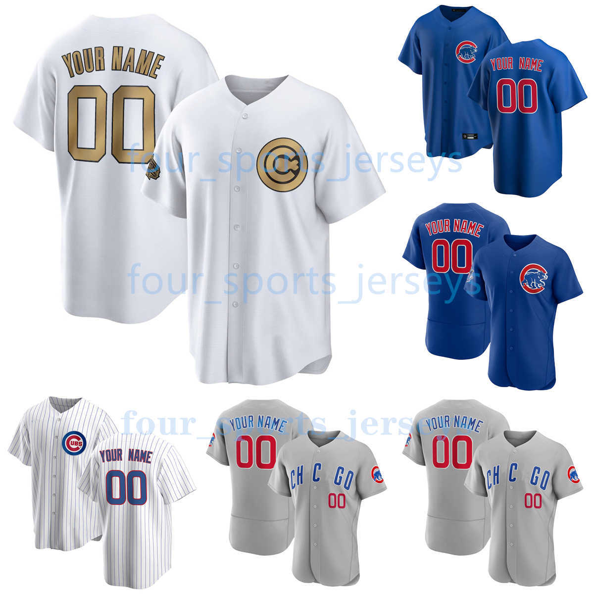 

2023 Cubs Baseball Jerseys Custom Alec Mills Marcus Stroman Seiya Suzuki Ian Happ Brandon Hughes Drew Smyly Jason Heyward, Women