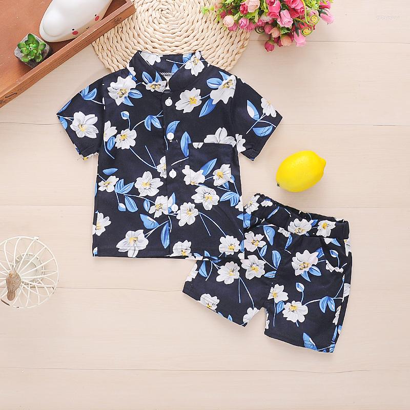 

Clothing Sets Baby Boys Summer Clothes Born Cotton Fashion Shirts Shorts 2pcs Tracksuits For Children Hodilday Suit, Picture color