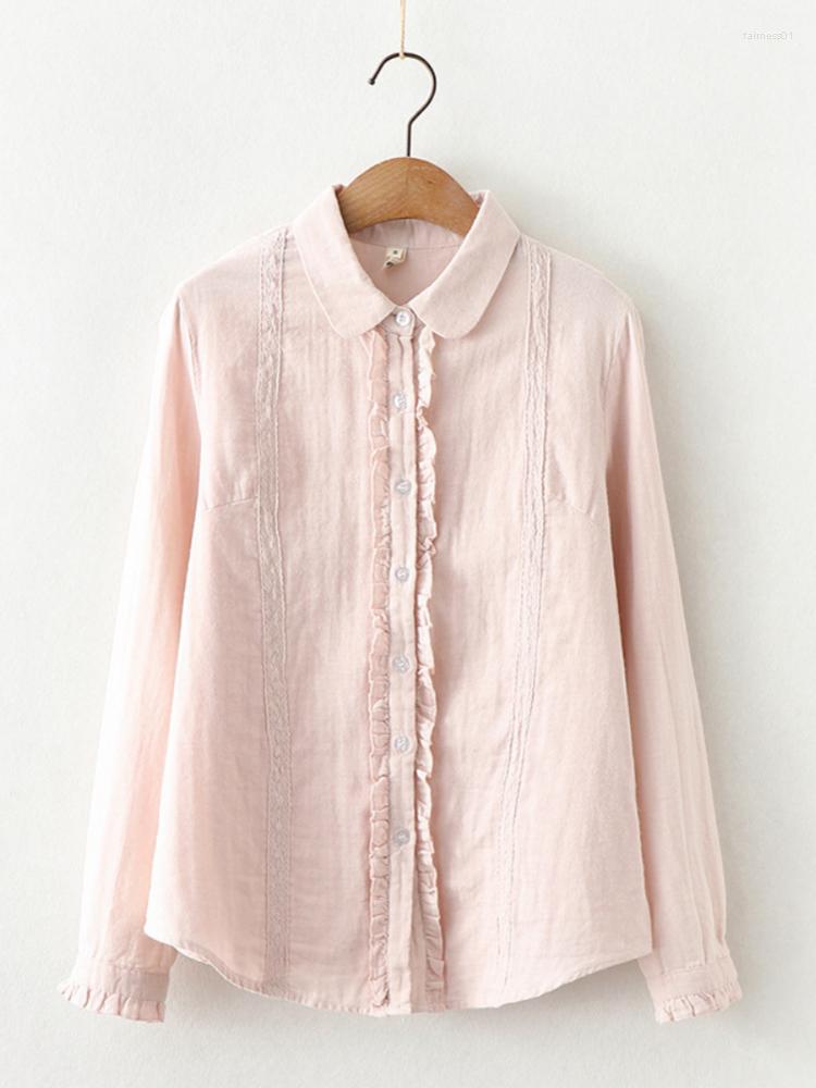 

Women's Blouses Hsa Spring Fashion Button Up Satin Silk Shirt Vintage Blouse Women White Tops Lady Long Sleeves Female Loose Street Shirts, Myl68172 beige