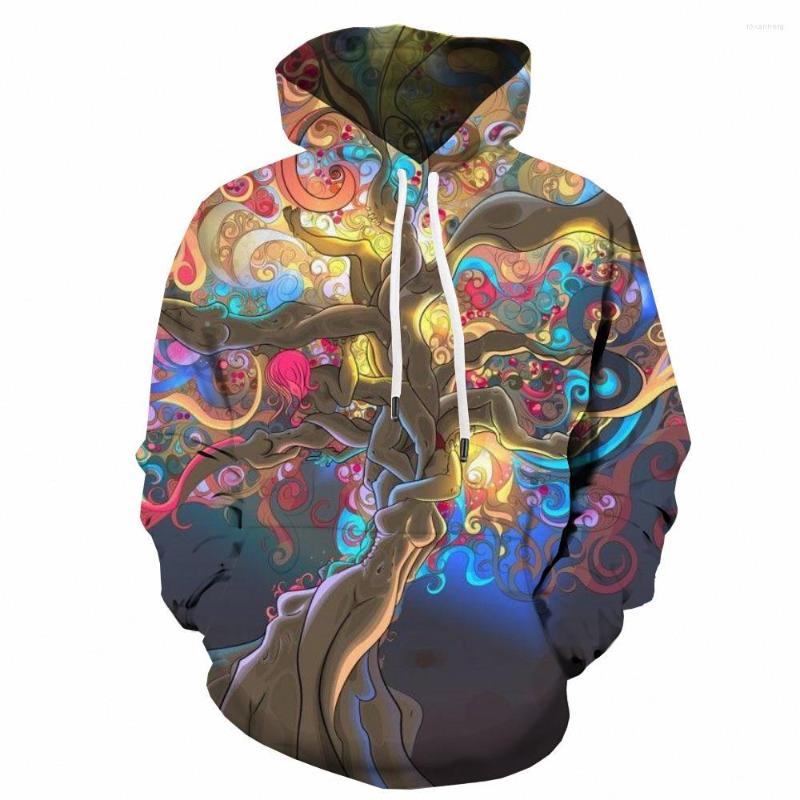 

Men' Hoodies 3d Hippie Sweatshirts Men Tree Sweatshirt Printed Flower Hoody Anime Colorful Long Sleeve Streetwear Autumn, Wy-aaa2-10345