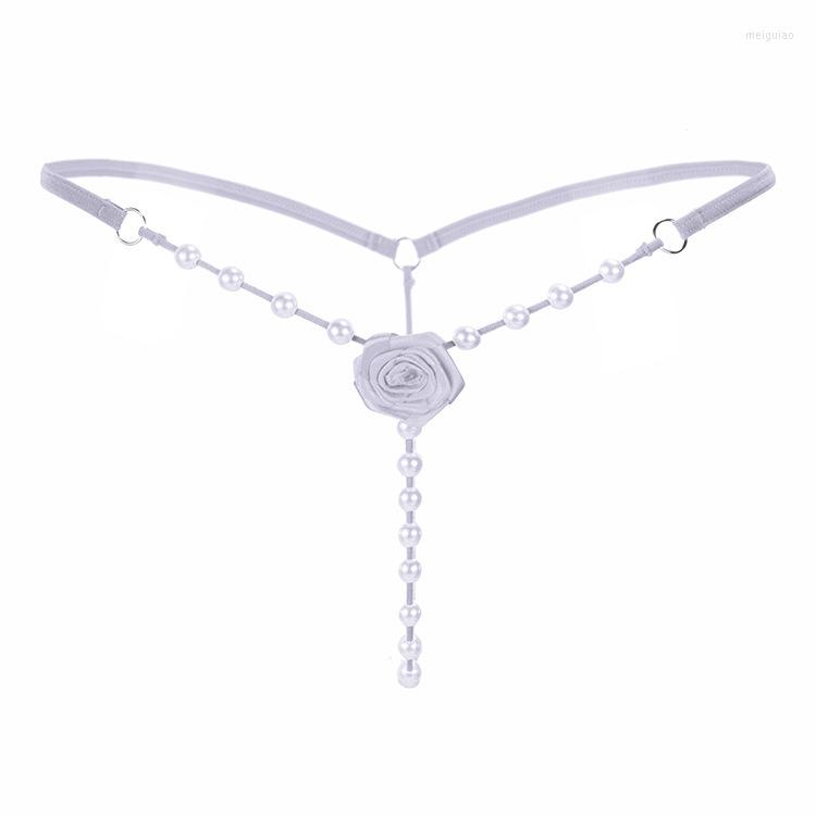 

Women's Panties 30PCS Women's Sexy Underpants Pearl Massage Erotic Rose Thongs Female Low-rise Open File Temptation T Back Underwear, Black