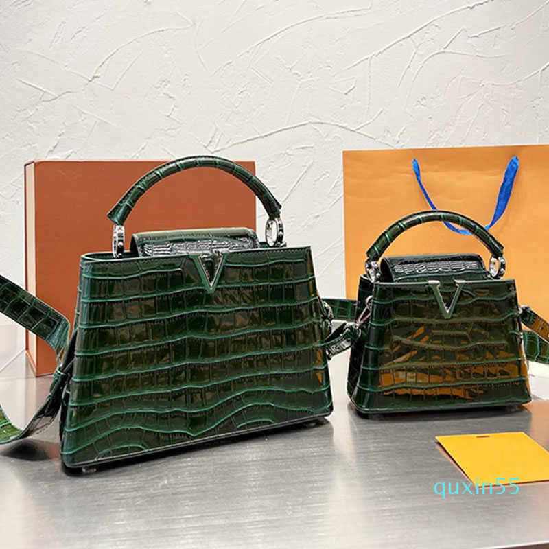 

Evening Bags Women Designer Bag Crossbody Handbag Purse Tote Fashion Leather, Army green