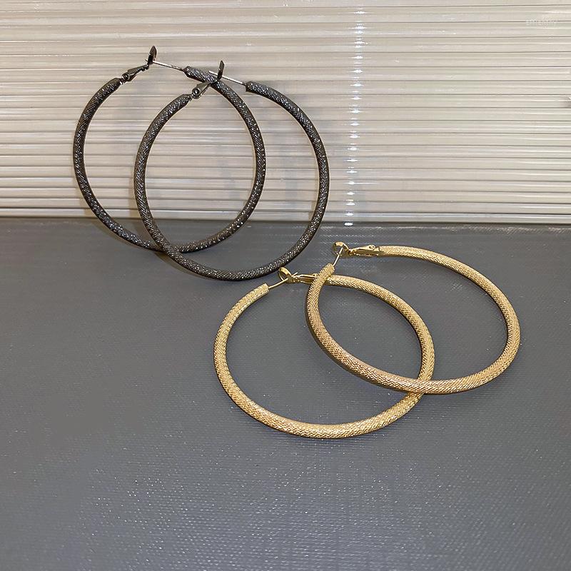 

Hoop Earrings 2022 Women 5.9cm Vintage Pattern Big Circle Statement Ear Ring Fashion Jewelry Gift