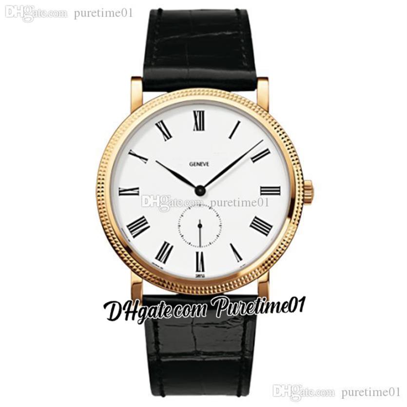 

2022 Calatrava 5119J-001 Automatic Mens Watch 40mm 18K Yellow Gold White Dial Roman Markers Black Leather Strap 11 Styles Watches 260Y, Customized waterproof service