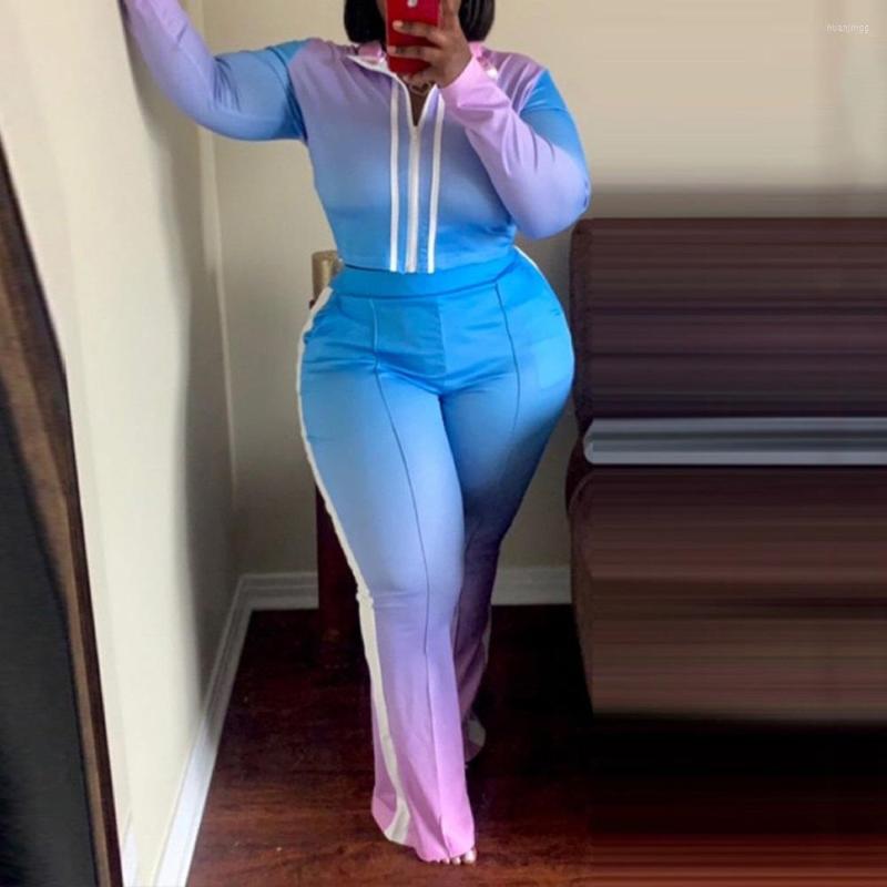 

Women's Two Piece Pants Women Pieces Outfits 2022 Sets Solid Blouse & Long Trousers Fashion High Street Wear Oversized 4XL 5XL Matching, Red sets