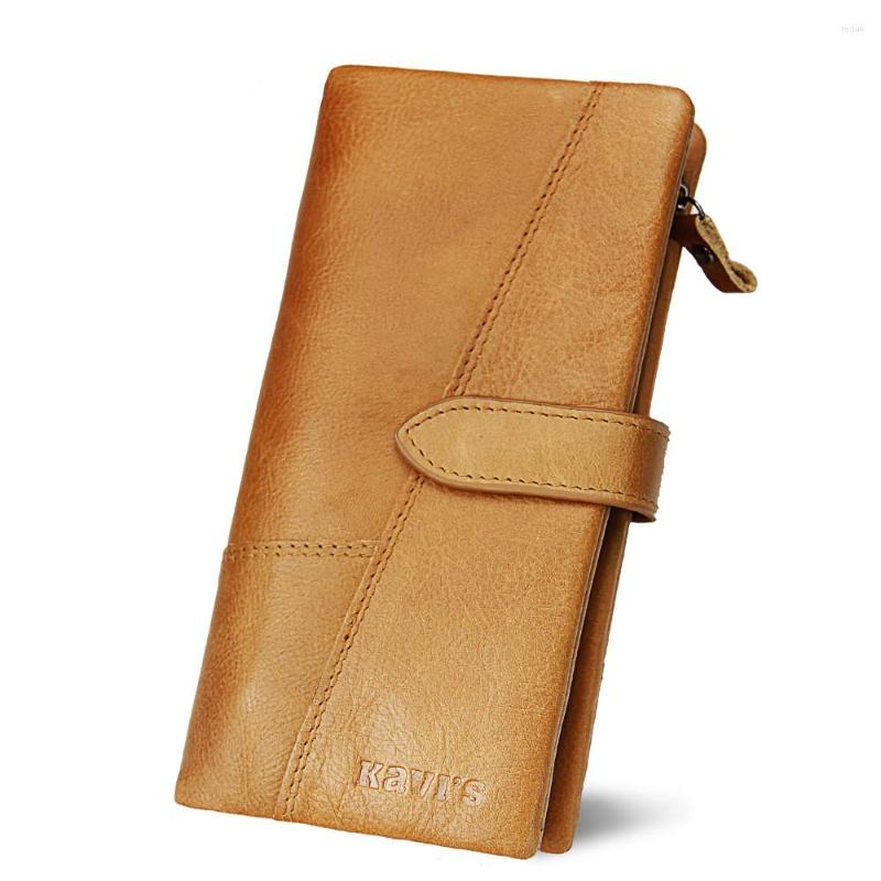 

Wallets Cow Leather Long Purse Hasp Wallet For Women High Quality, 493-2