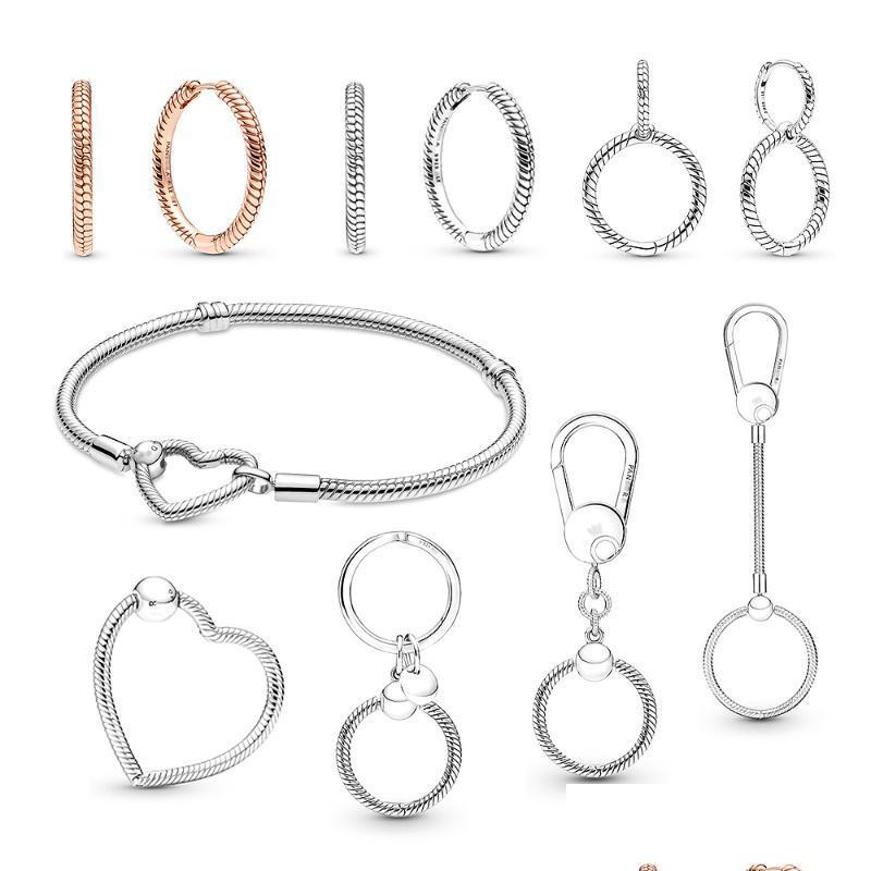 

Stud Stud 2021 Women Jewelry Keychain Love Heart Fit Original Diy Bracelet Charms Pendientes Redondos 925 Sterling Sier Earrings Dro Dhdhk