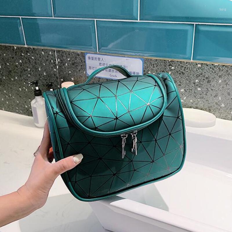 

Cosmetic Bags Women Makeup Bag Travel Large Capacity Washing Box Waterproof Case Bathroom Toiletries, Black