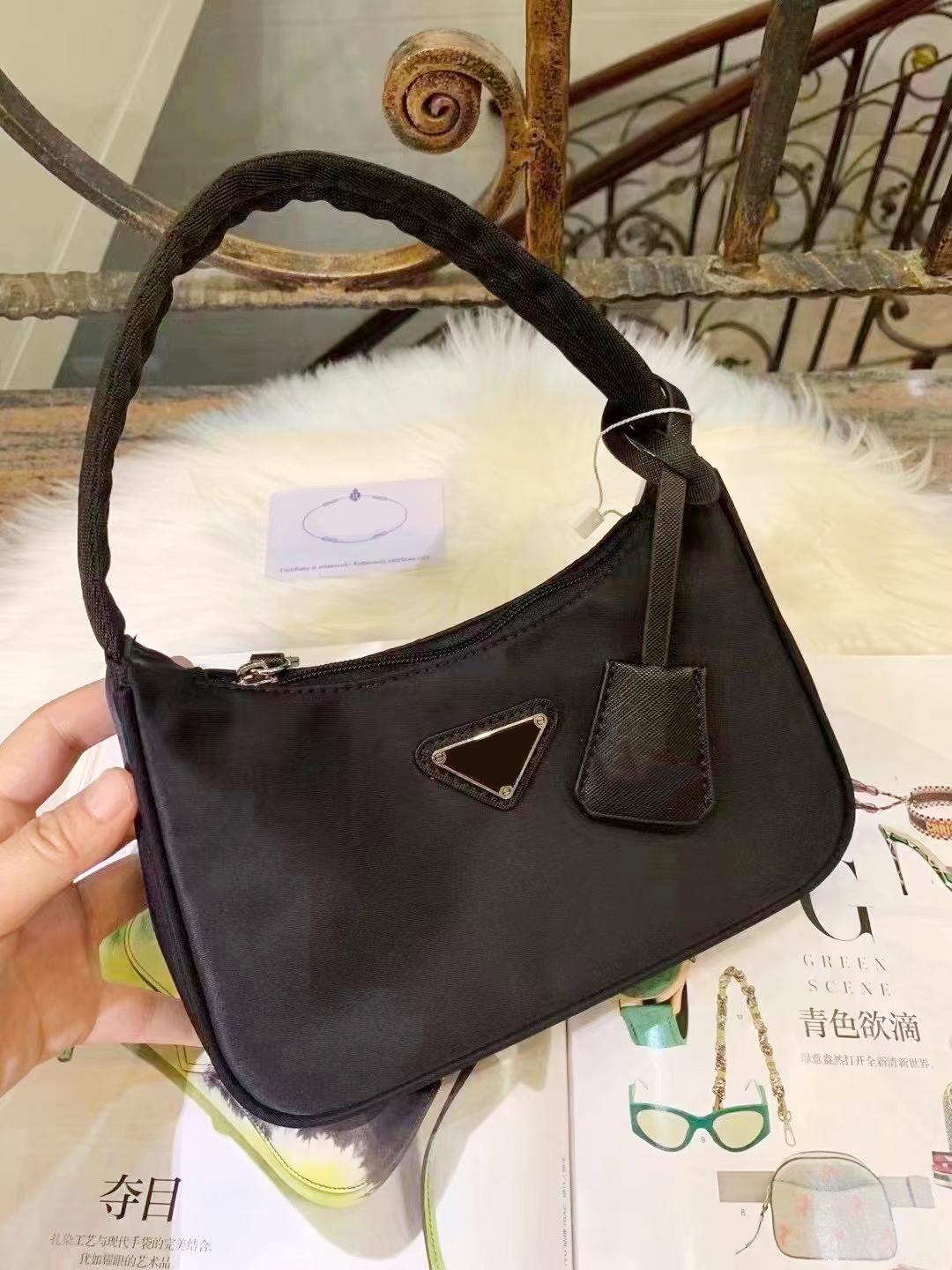 

Designer nylon bags red pink Women Messenger crossboby shoulder Underarm bag Hobos tote Fashion Handbag orange luxury wallet purse Saddle womens handbags, Only box