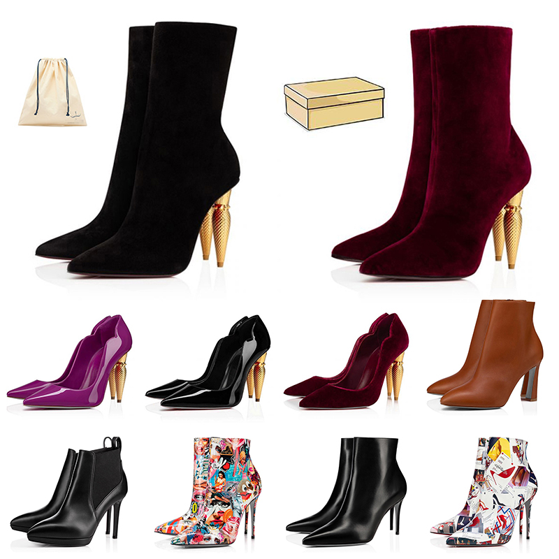 

With box red bottoms women boots over the knee boot lady sexy pointed-toe pumps fashion style high heels boot ankle short booties luxury loafers dress shoes, E12 yellow 36-46