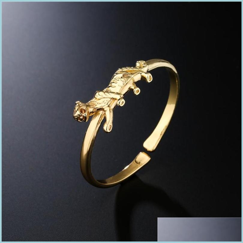 

Bangle Bangle Europe And America Selling Products Plated With 18K Golden Light Leopard Animal Bracelet Femalebangle Drop Delivery 20 Dhlrv
