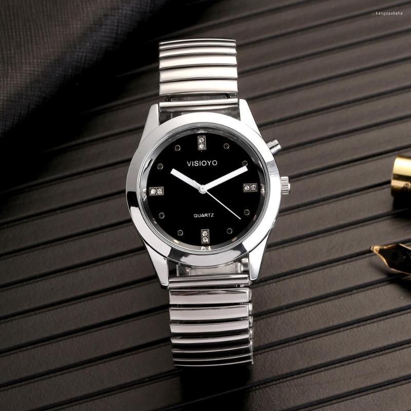 

Wristwatches English Talking Watch With Alarm Speaking Date And Time Black Dial TESW-20A, Tesw-2004a