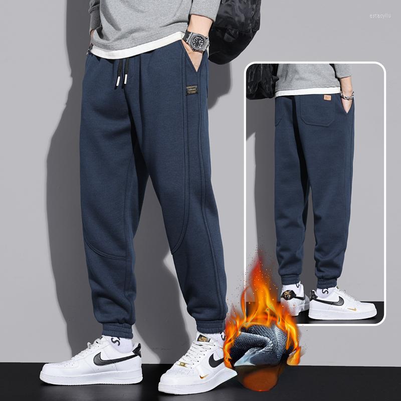 

Men's Pants Cashmere For Men Winter Thicken Fleece Joggers Sweatpants 2023 Casual Velvet Trousers Solid Color Plus Size B21, Shenhui thin