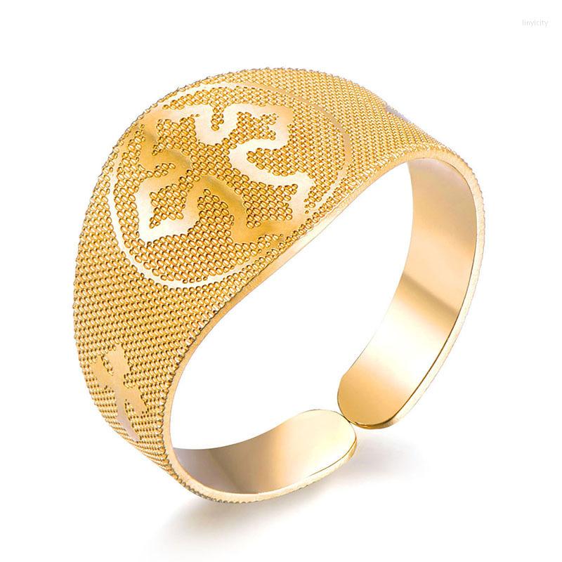 

Wedding Rings Luxury Gold Jesus Cross Men Women Ring Motorcycle Party Hip Hop Shield Anniversary Stainless Steel Jewelry Gift 2022