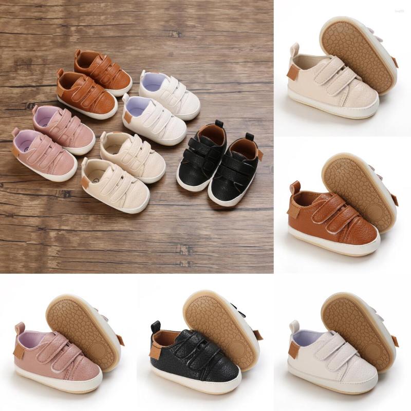 

First Walkers Born Baby Shoes Boys And Girls Animal Face Comfortable Rubber Sole PU Multi-color Walking Leisure Sports, White