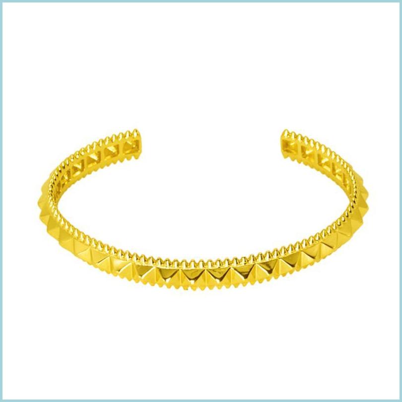 

Bangle Bangle 2022 Bracelet For Women Cuff Charm Jewelry Paired Luxury Designer Christmas Gift Female Bracelets Couples Drop Delivery Dhlxj