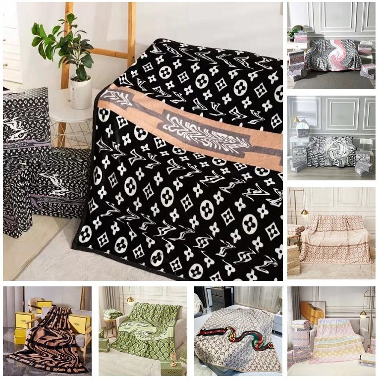 

20 Colors Designer Blanket Printed Old Flower Classic Design Delicate Air Conditioning Nap Travel Bath Towel Soft Winter Fleece Shawl Throw Blankets