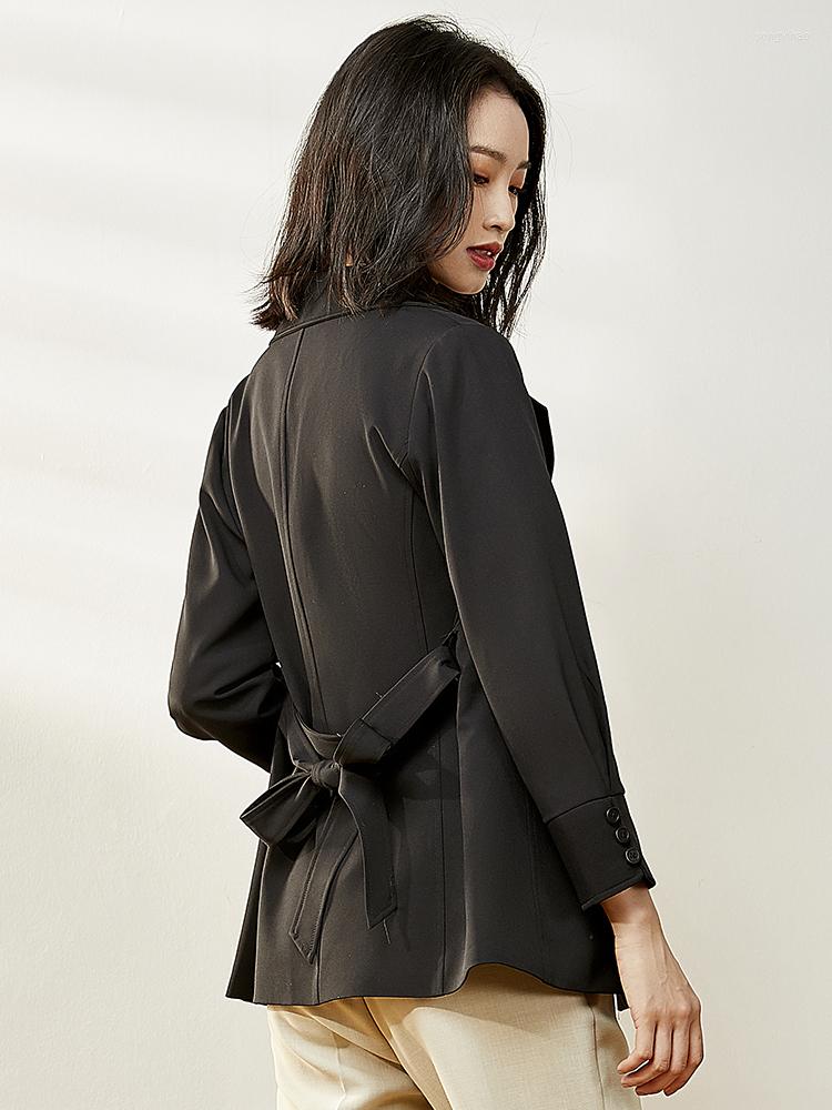 

Women' Trench Coats Women' Coat Windbreaker For Women Clothes 2022 Korean Spring Autumn Sobretudo Feminino 20ACCF0020KGE, Black