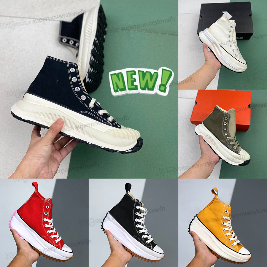 

Run Hike Star Hi Casual Shoes Motion Womens British clothing brand joint Jagged Orange 5cm Black Motion white High top Classic Thick bottom Canvas Shoe, 18