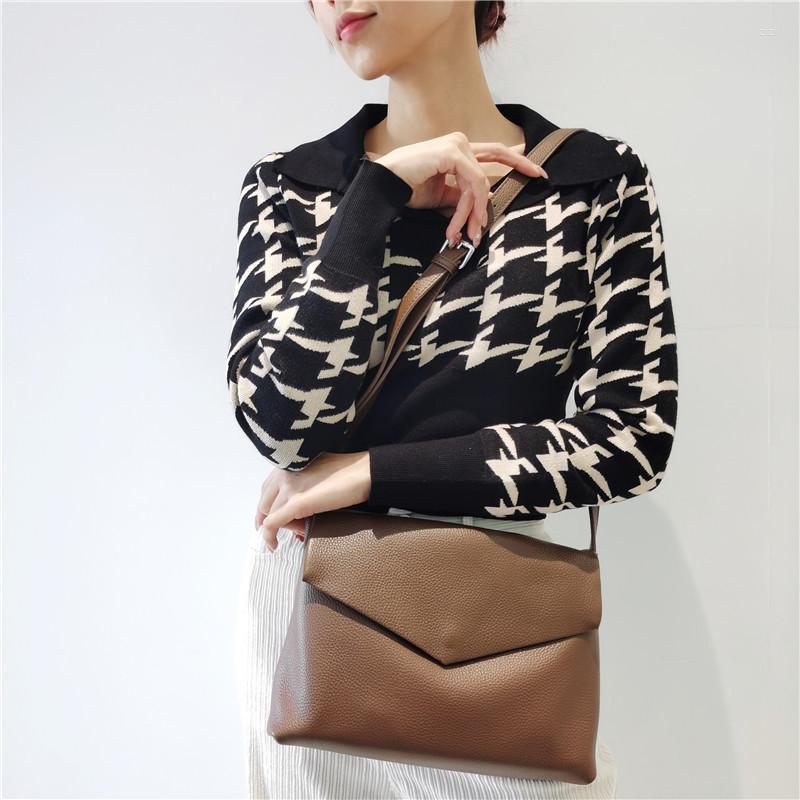 

Evening Bags 2022 Soft Real Cow Leather Crossbody For Women Genuine Shoulder Messenger Bag High Quality, Khaki women bag