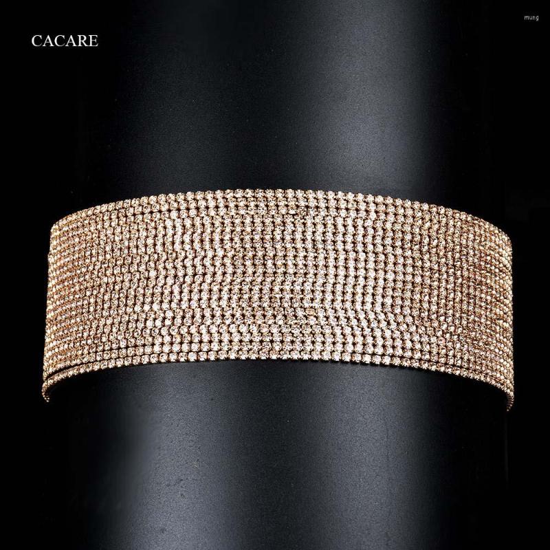 

Choker Big Chocker Large Necklace Maxi Women Fashion Jewelry Collares Full Rhinestones Shiny Metal Statement 2 Choices F0005