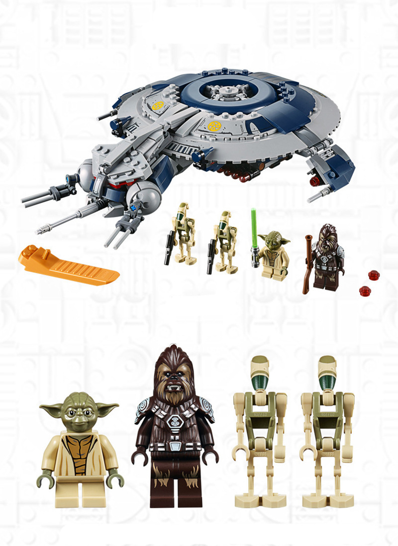

Space Wars Building Blocks Lepin blocks kits Separatist Forces Robot Gunboat Children Assembled Small Particle Bricks toys 5 Years Old