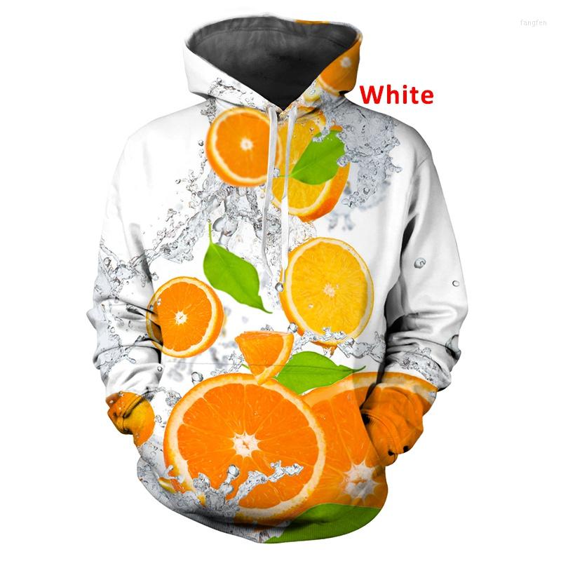 

Men's Hoodies 2022 Colorful Fruit Graphic Long-sleeved Sweatshirt 3D Men
