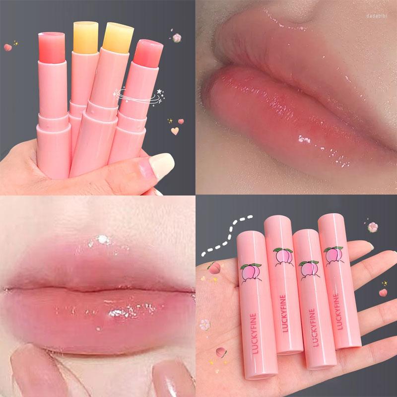 

Lip Gloss Fruity Moisturizer Transparent Lipstick Temperature Color Change Waterproof Makeup Cosmetic Beauty, Colorless 02