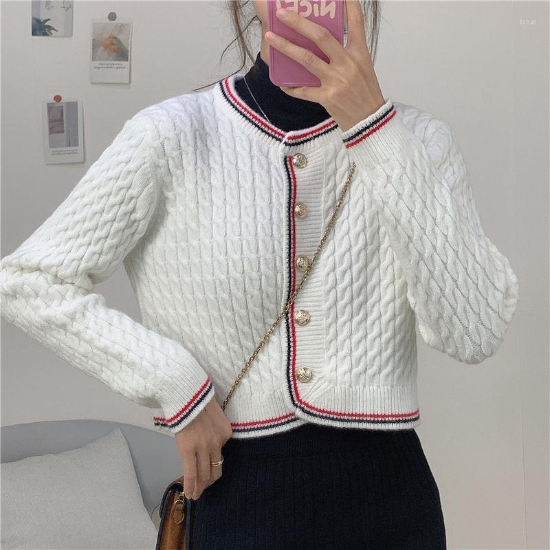 

Women' Knits Woman Sweaters Cardigan Knitted Short Top With Skirt Sweater Coat, Black