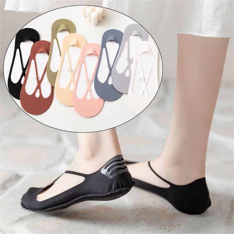 

Women Socks Invisible Non-slip Low Cut Casual Breathable Thin Ankle Boat, Black