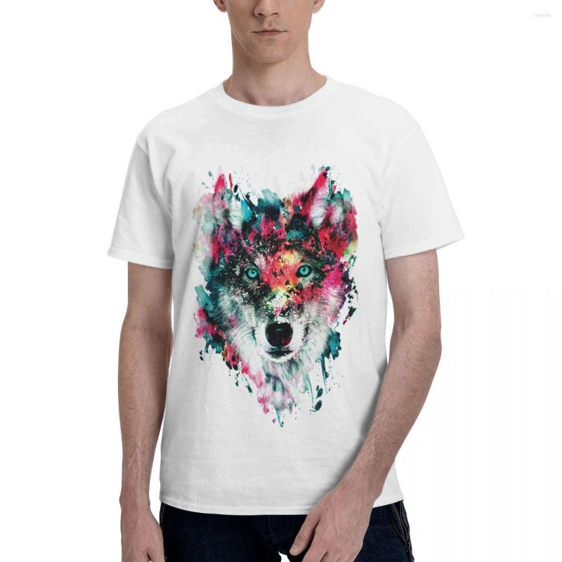 

Men' T Shirts Wolf II Classic Summer Mens Oversized T-shirt Short Sleeve T-shirts Fashion Cotton Men' Clothing, Beige