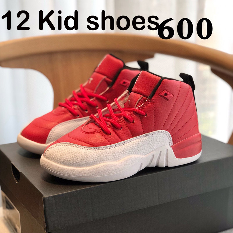 

Kids Basketball Shoes jumpman 12s 12 PS Flu Game Black Deadly Pink Gym Red Athletic Sneakers Kid shoe Eur 26-35 2619, Customize