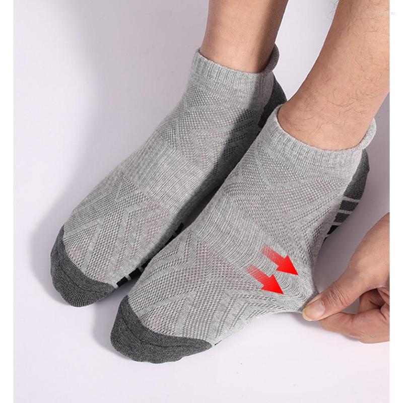 

Men's Socks Casual Men's Thickened Towel Bottom Spring Summer Ankle Sock Adult Women Breathable Non-Slip, 1pair-gy