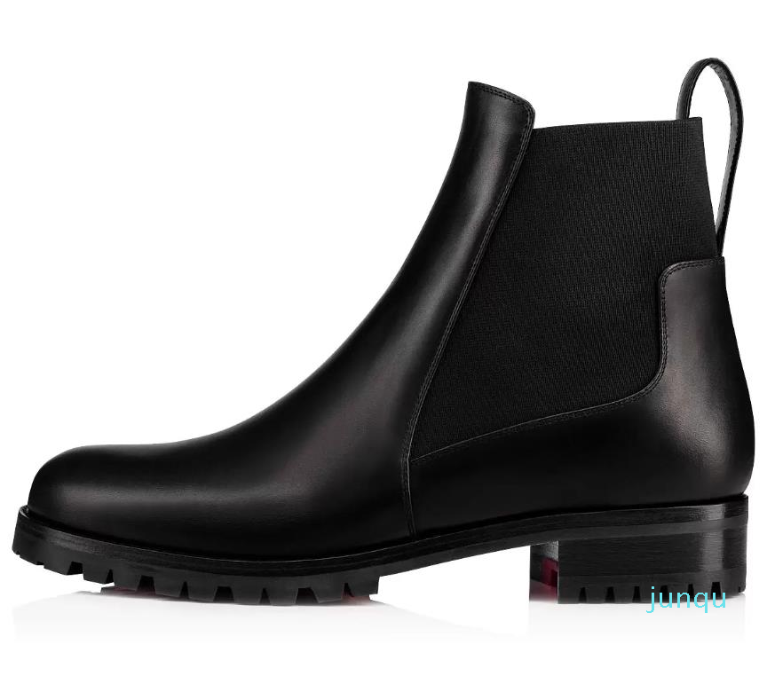 

Women ankle boots black genuine leather with rivets red rubber shoes Capahuttas Spiked Leather Boot platform pumps, 13