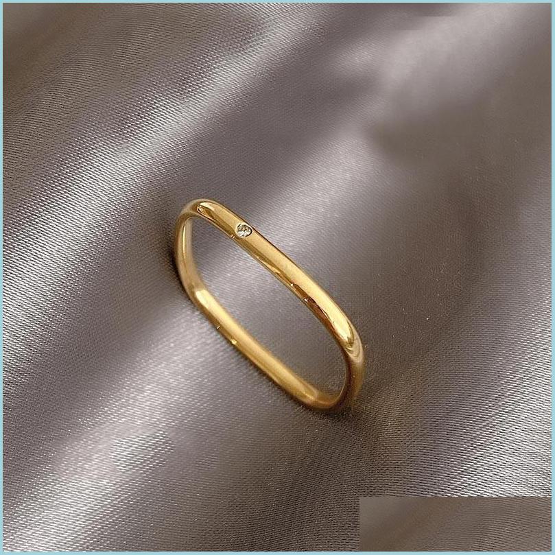 

Cluster Rings Cluster Rings Minimalism Different Geometry Square Titanium Steel For Woman Korean Fashion Jewelry Gothic Student Girl Dhuqv