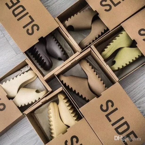 

designer Slide Slippers Sandals Men Women Slides Sneakers Onyx Ochre Bone Glow Green Pure Desert Sand Mens Outdoor Trainers With Box T9gp#
