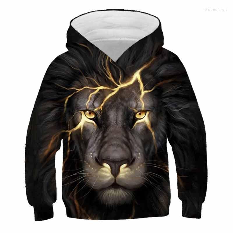 

Men's Hoodies 2022 3D Animal Lion Tiger Wolf Children Long Sleeved Leisure Top Fashion White Horse Boy Girl Kid Oversize Sweatshirt, Q-00811