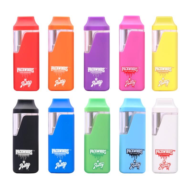 

Runtz x Packwoods Disposable vape pens 380mAh E cigarettes Rechargeable Battery Empty Vape Pen 1ml Vaporizer with Packing, Multi