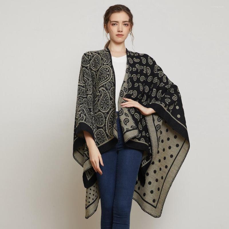 

Scarves 2022 Tourist Shawl Net Red Dot Po Outside The Square Sun Warm Scarf Cloak Double-sided Wearable Coat