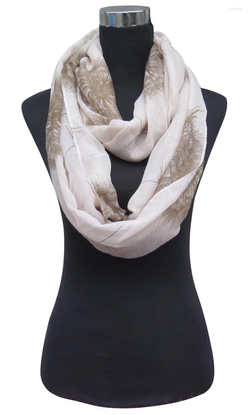 

Scarves 10pcs/lot Dandelion Print Women's Infinity Loop Scarf Snood