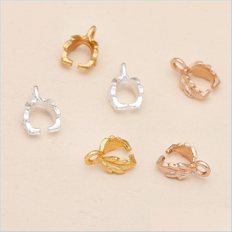 

Other 100Pcs 7X11Mm Metal Alloy Buckle Pendant Bails Clips Gold Sier Plated Clasps For Necklace Bracelet Accessories Drop Delivery 2 Dhevm